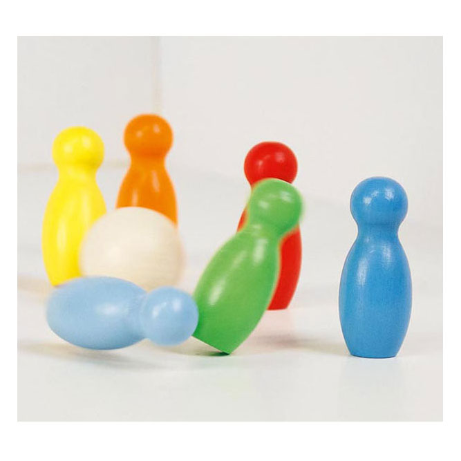 Afbeelding laden in galerijviewer, Goki kegelspel, 7-delig, hout, 3+
