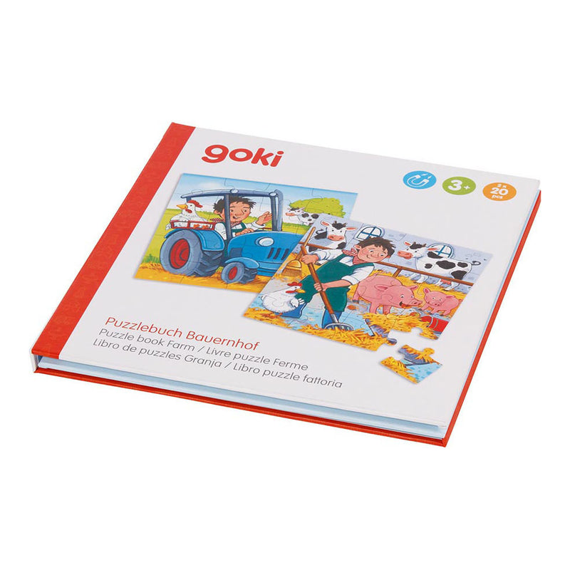 Load image into Gallery viewer, Goki magnetisch legpuzzelboek boerderij, 40st.
