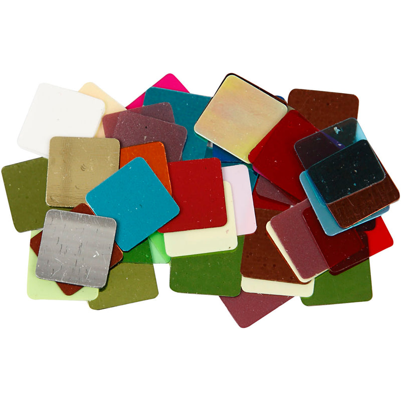 Load image into Gallery viewer, Https: www.cchobby.nl folie-mozaiektegels-afm-10x10-mm-ca-6875-stuk-diverse-kleuren-250-gr-1-doos

