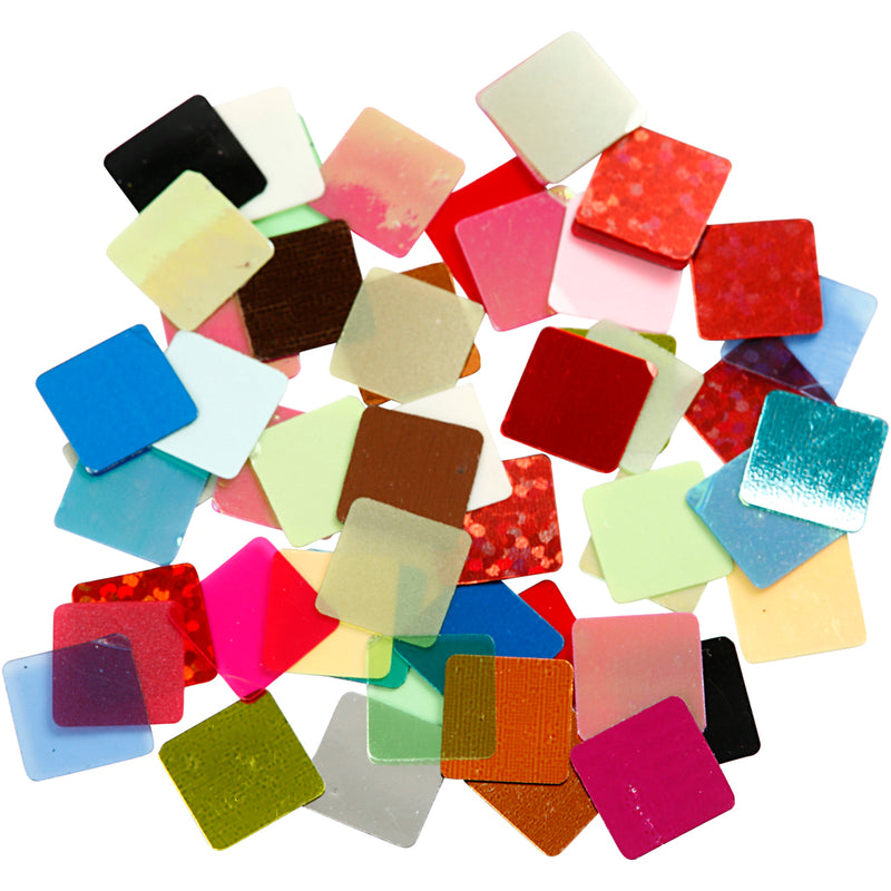 Load image into Gallery viewer, Https: www.cchobby.nl folie-mozaiektegels-afm-10x10-mm-ca-6875-stuk-diverse-kleuren-250-gr-1-doos
