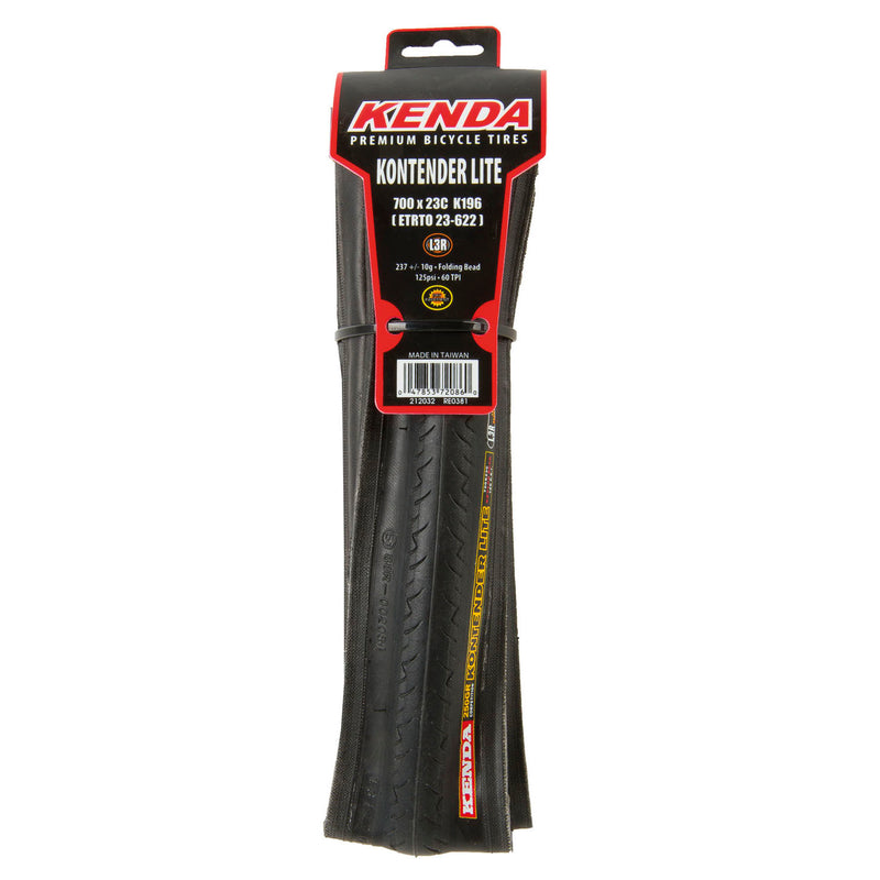 Chargez l'image dans la visionneuse de la galerie, Kenda kontender kevlar 700 x 23c l3r pro folding tire
