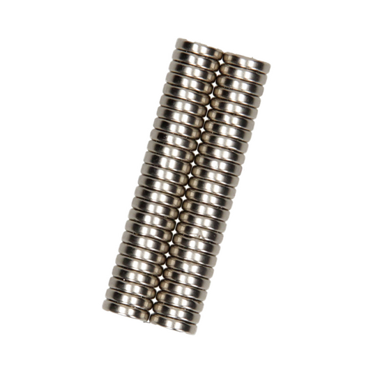 Mack 1076871 - schijfmagneten neodymium 8mm*2mm (n35) - zilver 50st | 4 stuks
