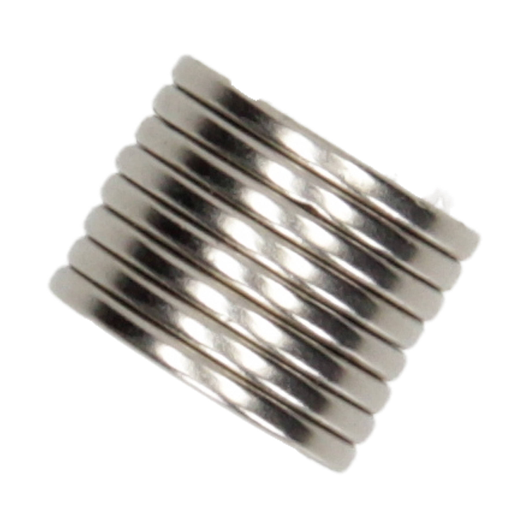 Afbeelding laden in galerijviewer, Mack 1076874 - schijfmagneten neodymium 19mm*2mm (n35) - zilver 8st | 4 stuks
