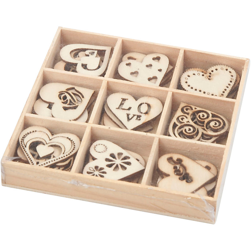 Load image into Gallery viewer, Https: www.cchobby.nl hout-decoratie-love-afm-28-mm-45-stuk-1-doos
