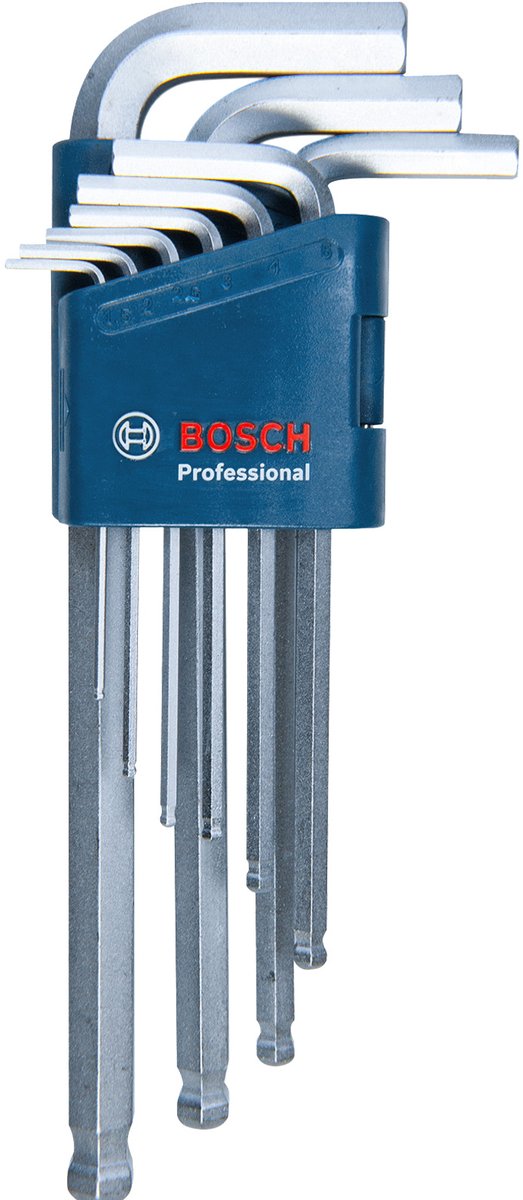 Bosch professional inbussleutelset hex 9-delig - 1600a01th5