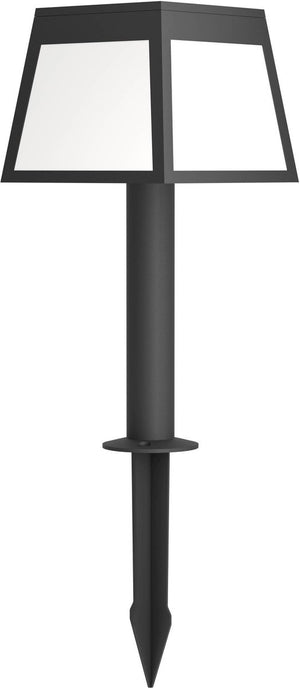 Eglo altilia solar priklamp - staande lamp buiten - zonne-energie - led - 56 cm - zwart wit