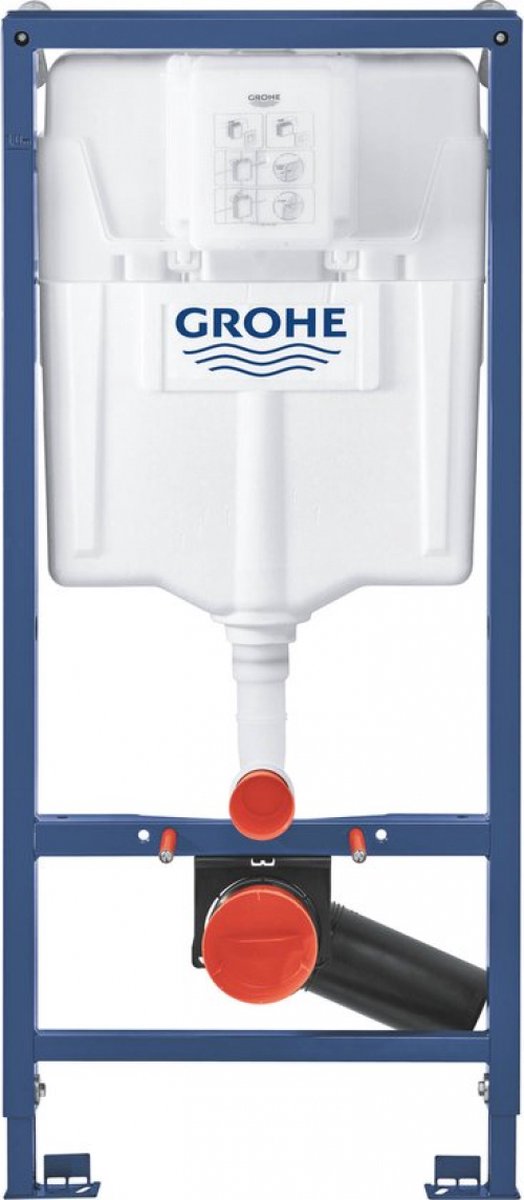 Grohe rapid sl installatiesysteem - voor een hangend toilet - 1,13 m installatiehoogte