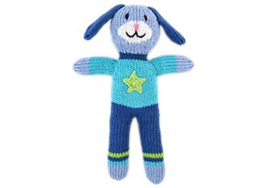 Knuffel gebreid hond jongen 24 cm