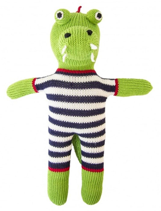 Knuffel gebreid krokodil sam 36 cm