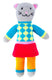 Knuffel gebreid kat tess 36 cm