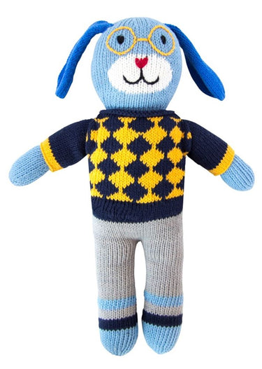 Knuffel gebreid hond milo 36 cm