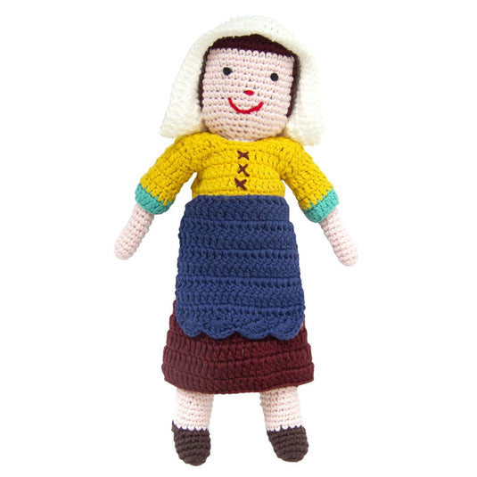 Knuffel gehaakt melkmeisje van vermeer