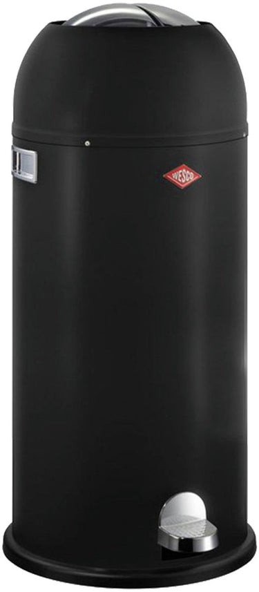Wesco kickmaster maxi prullenbak | pedaalemmer | 40 liter | metaal - matzwart | vuilnisbak - made in germany