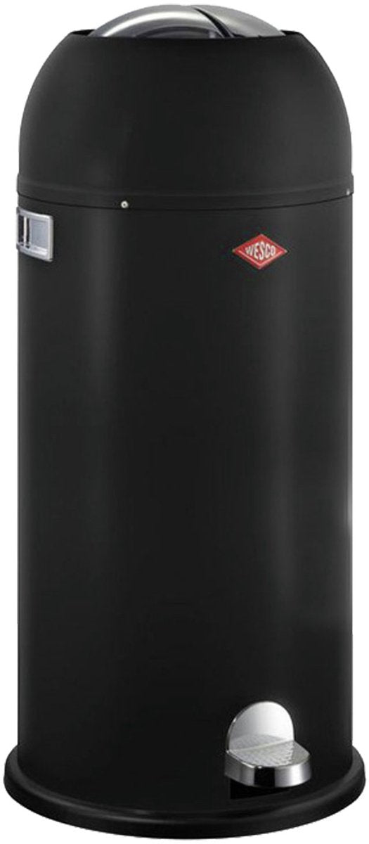 Wesco kickmaster maxi prullenbak | pedaalemmer | 40 liter | metaal - matzwart | vuilnisbak - made in germany