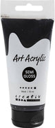 Pigment art acrylverf – zwarte verf – acrylaatverf – acrylic paint – hobbyverf – sneldrogende verf – dekkende verf – waterbasis verf – mars black – dekkend – – 75 ml