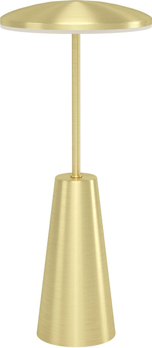 Eglo piccola tafellamp - aanraakdimmer - draadloos - 28 cm - goud - instelbaar wit licht - oplaadbaar - buiten en binnen