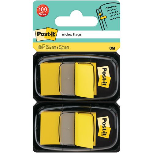 Indexen post-it dual pack geel