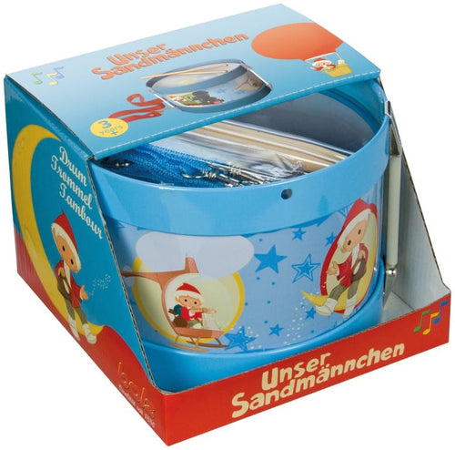 Jonotoys bolz trommel van het zandmannetje met koord