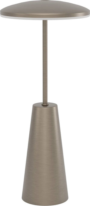 Eglo piccola tafellamp - aanraakdimmer - draadloos - 28 cm - donker brons - instelbaar wit licht - oplaadbaar - buiten en binnen