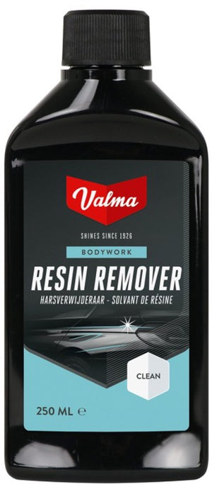 Valma resin remover – krachtige harsverwijderaar – voor glas, kunststof en lakwerk - snel, veilig effectief - eenvoudig in gebruik - 250ml