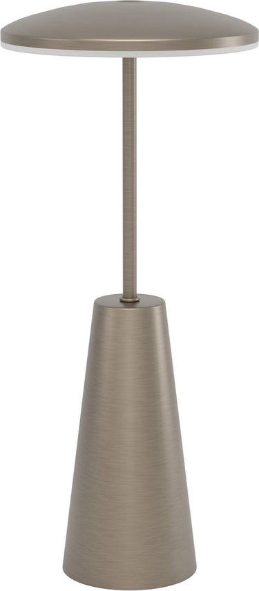 Eglo piccola tafellamp - aanraakdimmer - draadloos - 28 cm - donker brons - instelbaar wit licht - oplaadbaar - buiten en binnen