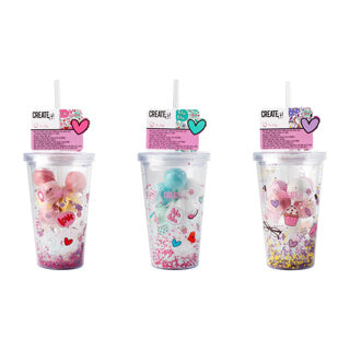 Create it! drinkbeker zeep en bruisballen