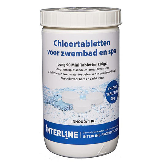 Interline zwembad 20 grams chloortabletten 1 kg