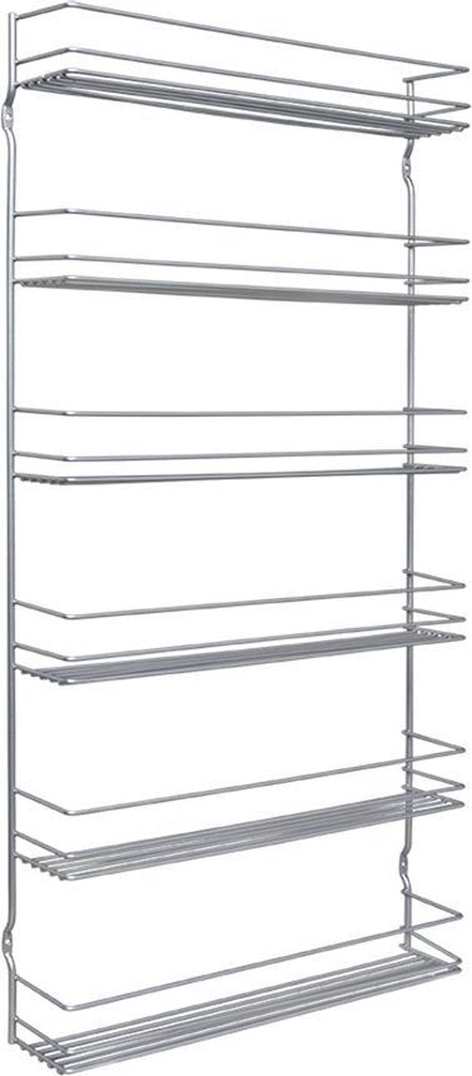 Metaltex - kruidenrek pepito 6 - 6 lagen - zilvergrijs - 36x8x71cm