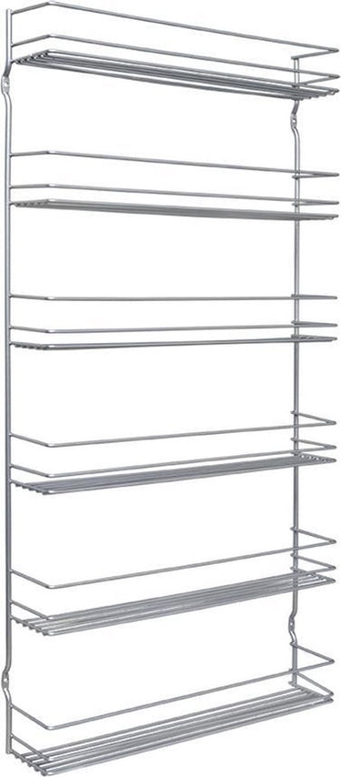 Metaltex - kruidenrek pepito 6 - 6 lagen - zilvergrijs - 36x8x71cm