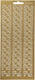 Creativ company stickers goud - hoeken stickervel - zelfklevende foliestickers voor diy kaarten, scrapbooking creatieve versiering - 10x23 cm - 1 vel