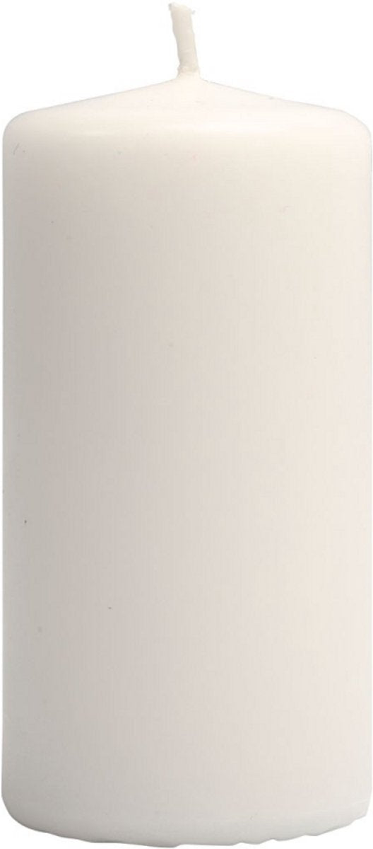 Creativ company kaars 10 cm wit 6 stuks