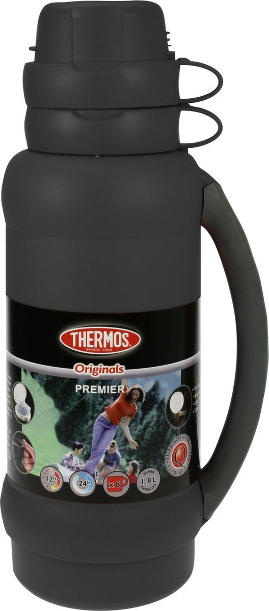 Thermos premier isoleerfles 1.8 l zwart