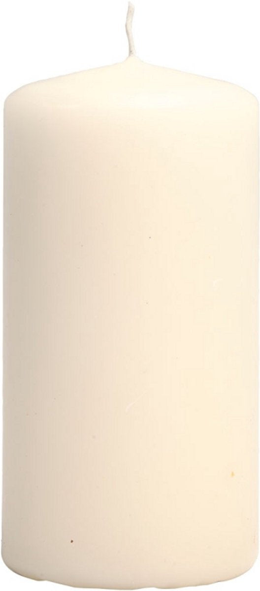 Creativ company kaars h: 10 cm off-white 6 stuks