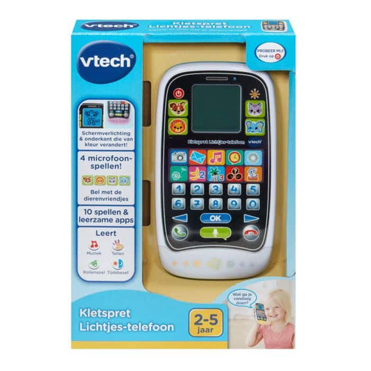 Vtech kletspret lichtjes telefoon met licht en geluid