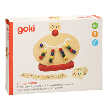 Goki kleurenrangschikspel 23x28cm, met 16 voorbeeldplaatjes, 4+ 4