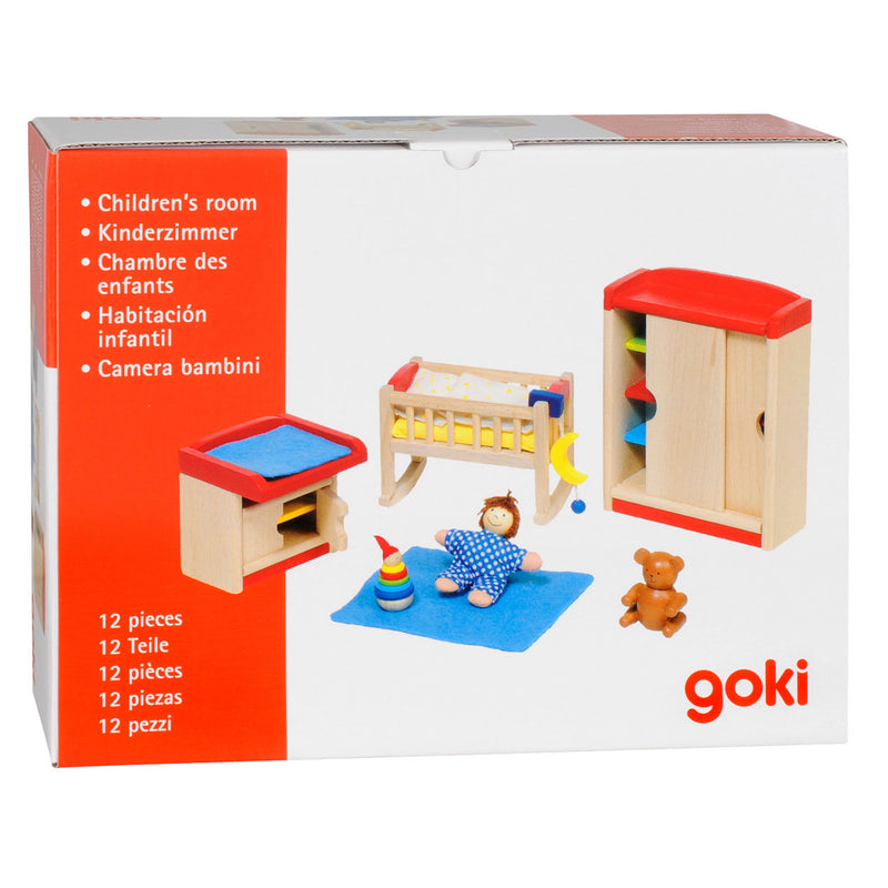 Load image into Gallery viewer, Goki babykamer voor poppenhuis
