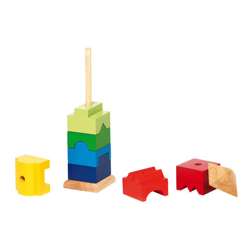Afbeelding laden in galerijviewer, Goki houten stapel toren, 9dlg.
