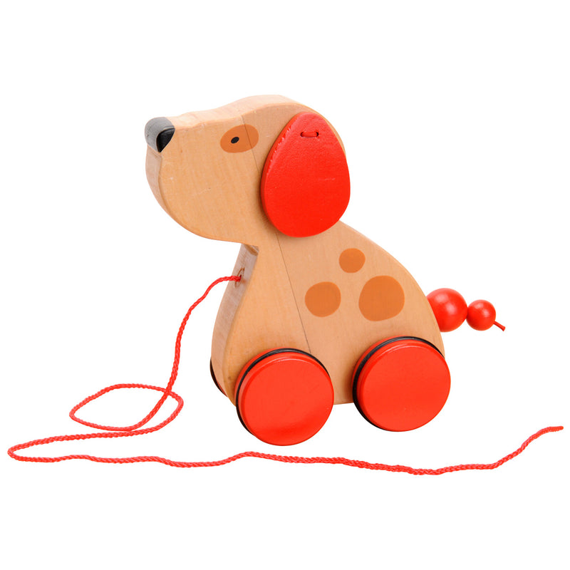 Load image into Gallery viewer, Goki houten trekdier hond
