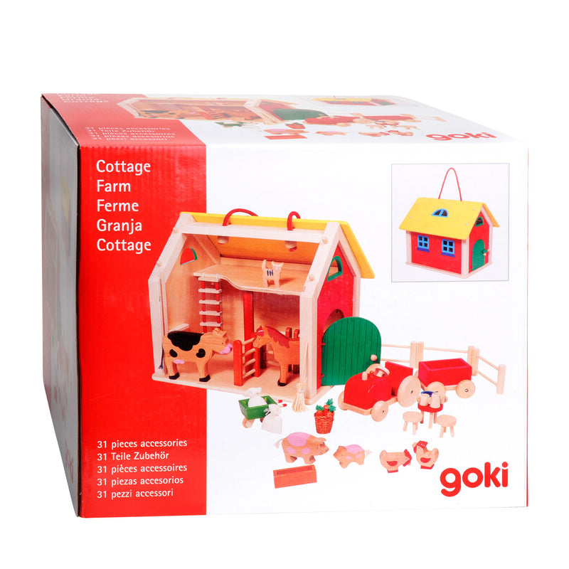 Load image into Gallery viewer, Goki houten meeneem boerderij, 31dlg.
