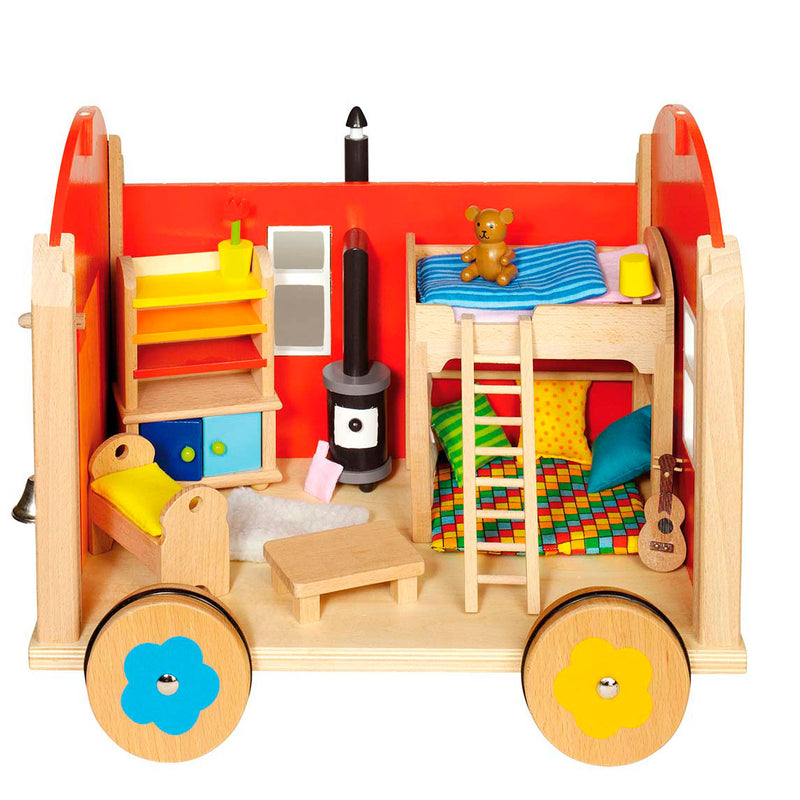 Load image into Gallery viewer, Goki poppenhuis woonwagen
