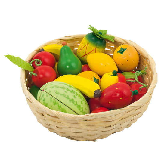 Goki fruit in een mand, 23dlg.