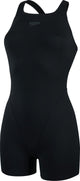 Speedo endurance+ legsuit dames sportbadpak - badpak dames met pijpjes - chloorbestendig zwempak dames - kleurvast sportbadpak dames - zwart - 40