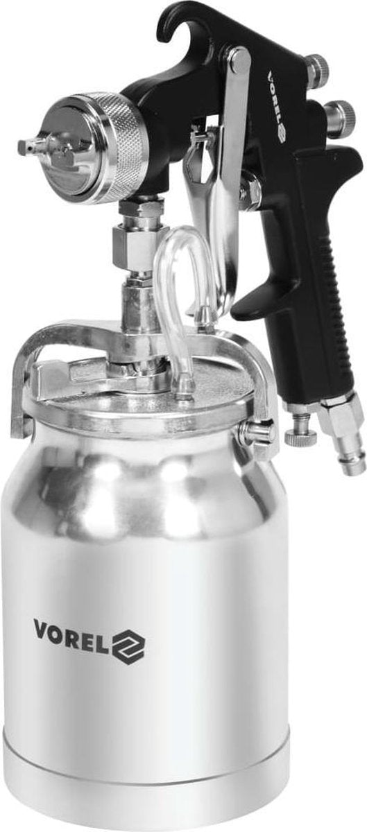 Vorel -spuitpistool-met-vloeistofbeker-hvlp-1000-ml