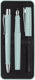 Faber-castell giftbox poly pen - met balpen en vulpen - caribic blue - fc-241053