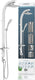 Schütte madagaskar douchesysteem - regendouche - lengte 121 cm - wit chroom