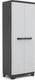 Kis linear opbergkast hoog- 68x173x39 cm - grijs zwart