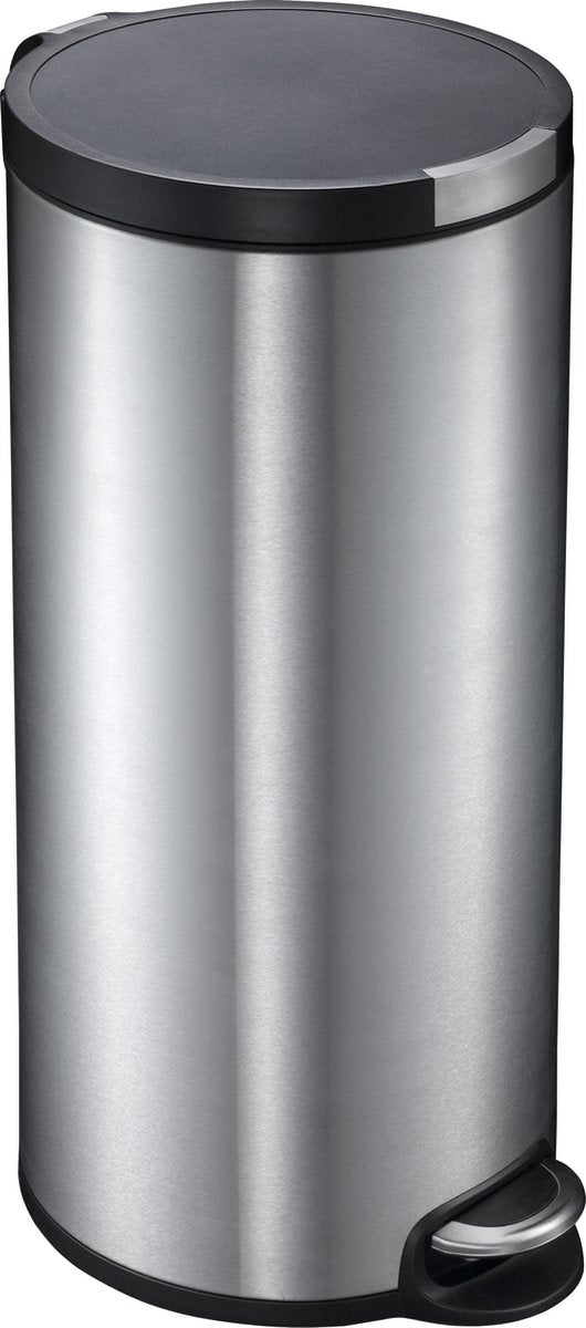 Eko - artistic pedaalemmer 30 liter - stainless steel plastic - mat rvs - prullenbak