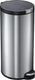 Eko - artistic pedaalemmer 30 liter - stainless steel plastic - mat rvs - prullenbak
