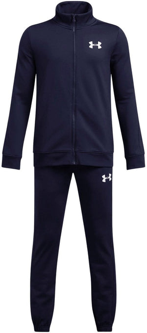 Under armour ua rival knit track suit-blu jongens trainingspak - midnight navy - midnight navy - wit