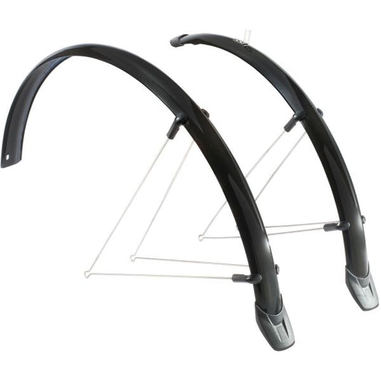 Spatbordset Eurofender Rapido 26 x 51 mm - zwart